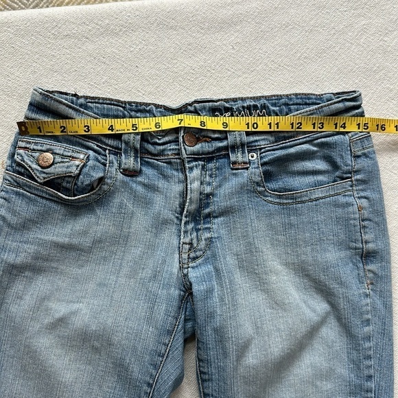 Refuge Y2K Bermuda stretch denim shorts SZ 7 - Picture 5 of 7